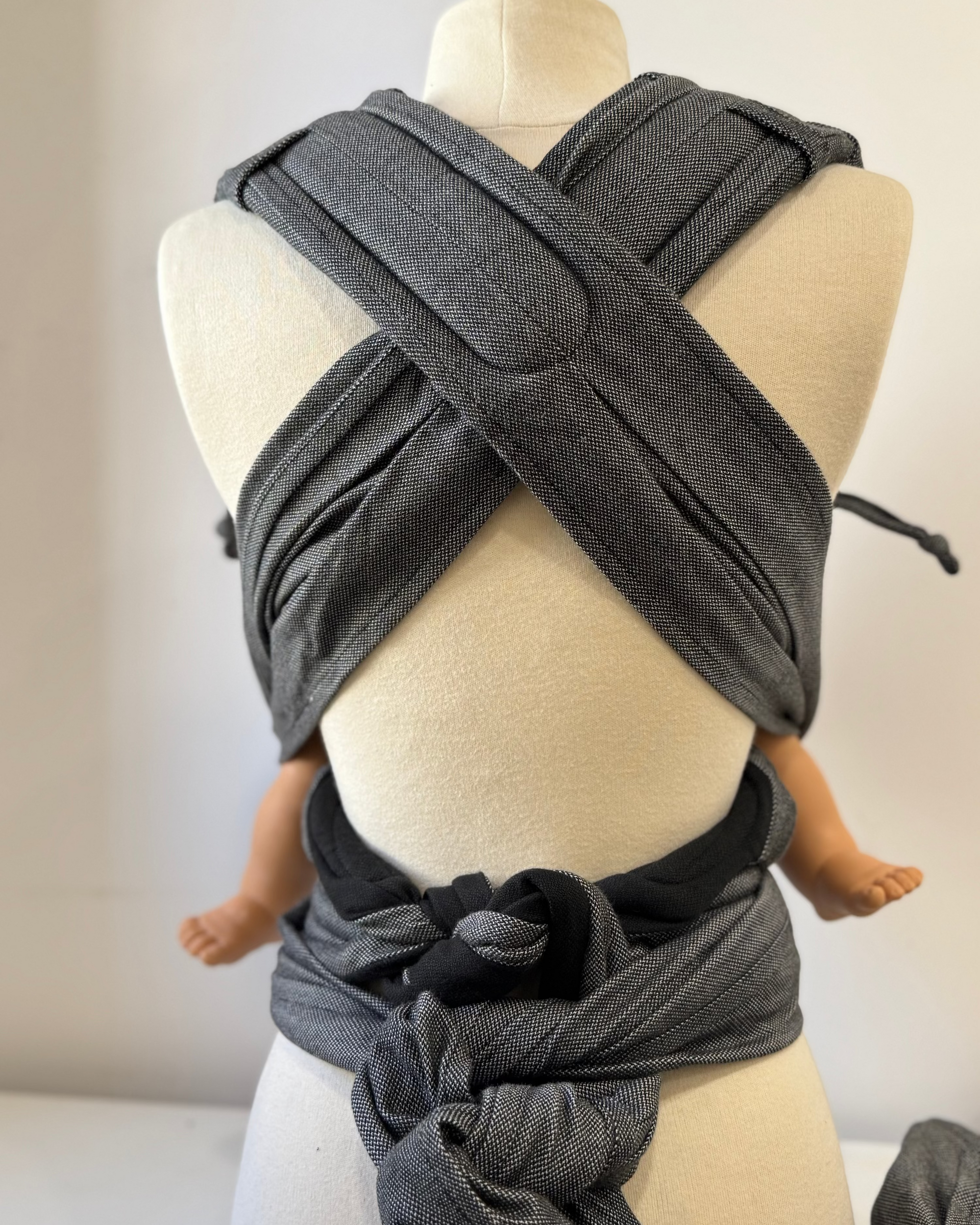 Porte-bébé physio  bio made in France, vue de dos