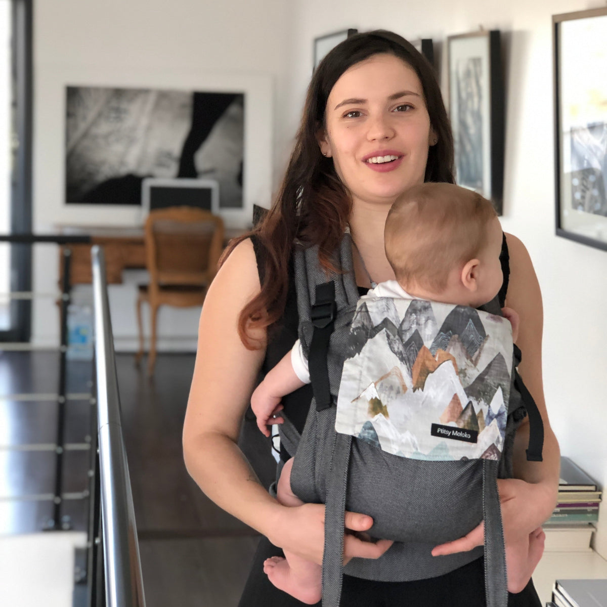 Porte-bébé en coton bio, pour nouveau né, ajustable et facile à utiliser. Très confortable