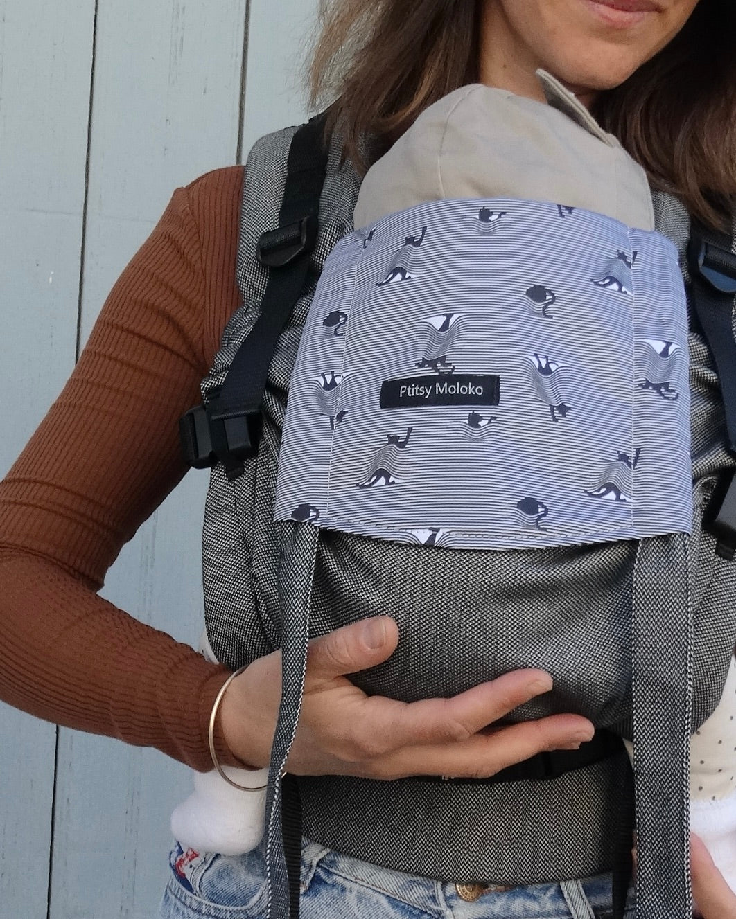 porte-bebe naissance, physiologique, en coton bio, fabriqué en France, ultra confort et ajustable