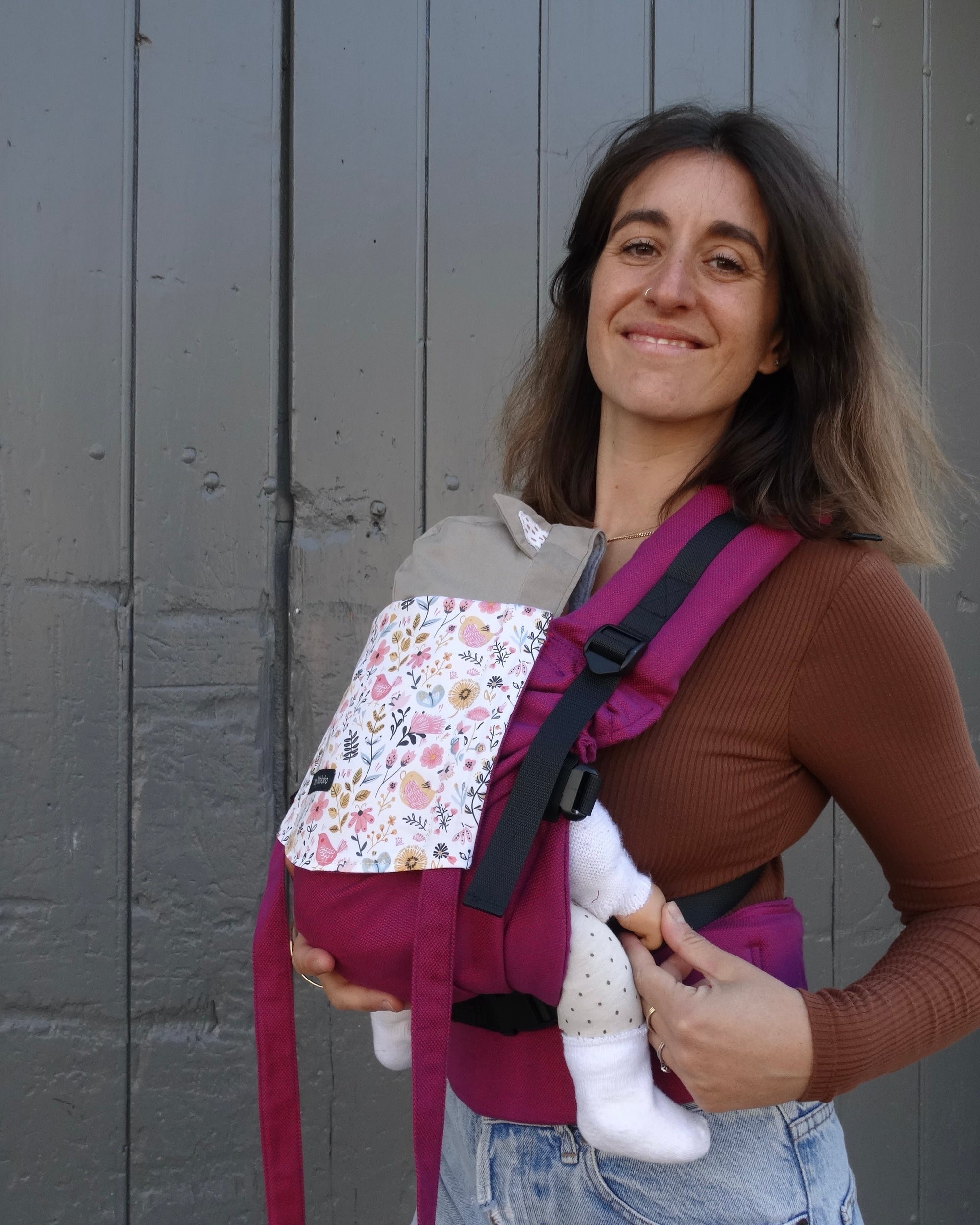 porte-bebe naissance, physiologique en coton bio, made in france, confortable