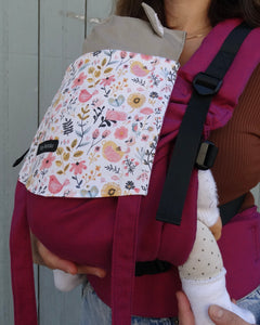 porte-bebe naissance, physiologique, rose, confort, coton biologique, confection en france