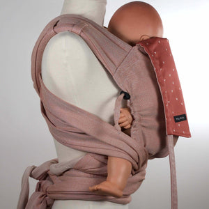 Porte-bébé en coton biologique . Portage physiologique, ergonomique, confortable.